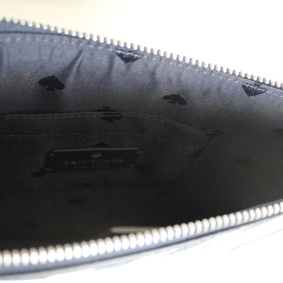 NWT Kate Spade street tote large zip pouch Navy/white - Picture 4 of 9